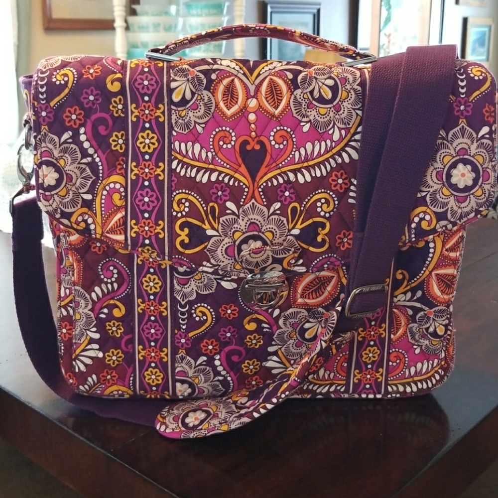 Vera Bradley Briefcase Messenger Bag Computer Case